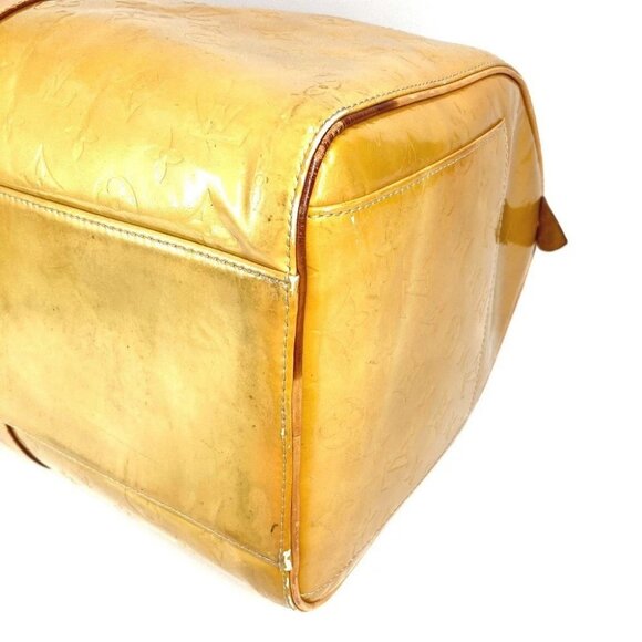 LOUIS VUITTON M91000 MonogramVernis Mercer Bags Travel Bag Duffle Bag Beige - Picture 6 of 16